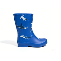 Bottes de pluie pour enfants, motif dessin animé cool, faciles à nettoyer, antidérapantes, tendance, imprimé animal, chaussures de pluie pour garçons