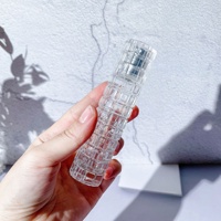 Flacon de Parfum en Verre Transparent avec Vaporisateur 30 ml, Forme Tube, Emballage Vide pour Stockage et Présentation de Fragrances