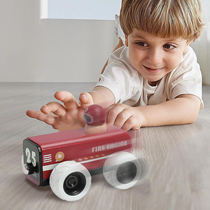 Palyset <span class=keywords><strong>de</strong></span> educación temprana tirar hacia atrás camión <span class=keywords><strong>de</strong></span> bomberos vehículo mini ambulancia coche <span class=keywords><strong>de</strong></span> juguete divertido <span class=keywords><strong>de</strong></span> madera para niños regalo <span class=keywords><strong>de</strong></span> cumpleaños - Product Image 4