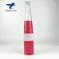Bouteilles de boisson de 375ml 500ml 700ml Bouteilles en verre à long col pour whisky Bouteilles de whisky rondes faciles à tenir