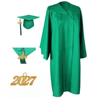 Ensemble de Robe de Remise de Diplôme Noire Personnalisable avec Toque et Écharpe, Haute Qualité 100% Polyester, Unisexe, pour l'Automne et l'École, Couleurs Riches Personnalisables