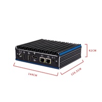 Intel J4125 Mini PC sin ventilador Dual DP 6 * USB DDR4 RAM Uso industrial Nuevo NUC con enchufes US CN EU JP