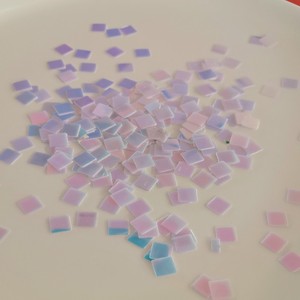 Paillettes Quadrate in PVC da 5mm, Glitter Sfuso per Slime, Coriandoli Olografici, Fiocchi di Glitter Quadrati - Product Image 3