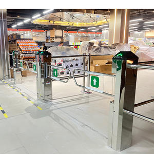 Tourniquet d'entrée de supermarché en acier inoxydable personnalisable avec code QR/contrôle ESD anti-tailgating pour une optimisation optimale - Product Image 3