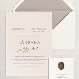 Juego de Invitaciones de Boda Personalizadas con Tarjetas RSVP e Itinerario, Impresión Digital en Papel Couché con Película de Encuadernación - Product Image 6