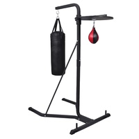 Support de sac de frappe autoportant stable, support de boxe en acier sans oscillation pour la maison et l'appartement