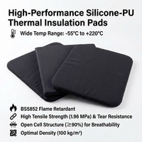 Feuille de caoutchouc éponge en silicone à cellules ouvertes, résistante à la chaleur, mousse de silicone poreuse pour table de repassage sous vide