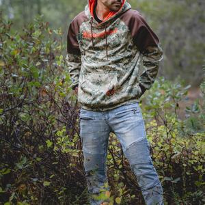 FQ 도매 카모 사냥복 맞춤형 승화 인쇄 사냥 낚시 하이브리드 후드티 긴팔 위장 후드티 남성용 - Product Image 6