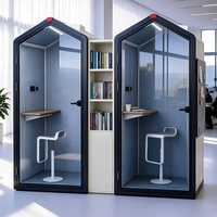 Cabine d'isolation acoustique individuelle, Pod silencieux 1 place, Mobilier de bureau pour le streaming en direct et le travail de bureau