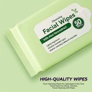 Lingettes démaquillantes cosmétiques rafraîchissantes de haute qualité pour peaux sensibles, lingettes humides pour les voyages - Product Image 2