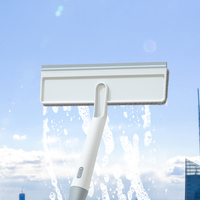 Serpillère de nettoyage écologique en gros avec manche réglable et essoreuse intégrée, grattoir multifonctionnel pour salle de bain, douche, baignoire et carrelage