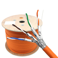 Cat6a/Cat7 SFTP kabel jaringan dalam ruangan, kabel lan dalam ruangan 8 core 305m 4 pasang