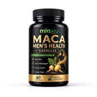 Vente en gros de compléments alimentaires pour la santé masculine, capsules de complexe de racine de maca, marque privée OEM, stock direct d'usine, approvisionnement naturel