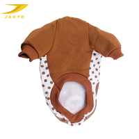 T-shirt pour chien à deux pattes avec imprimé ours mignon, personnalisé en usine, en coton doux, pour chiot, décontracté, pour le quotidien, printemps automne, vêtements pour chien