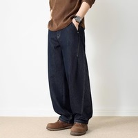 Fabricant ODM sur mesure de jeans baggy pour hommes, vente en gros