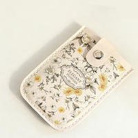 Dompet Kulit Sintetis Motif Bunga dengan Desain Multi-Fungsi, Kancing Sederhana dan Mudah Dibuka