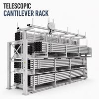 Système de rayonnage cantilever robuste et réglable pour le stockage du bois et des matériaux de construction