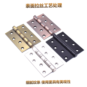 Charnière de porte en acier inoxydable de 4 pouces avec roulement silencieux pour portes principales en bois - Product Image 3