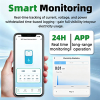Interrupteur intelligent WiFi avec contrôle à distance, disjoncteur de surveillance intelligent ON-OFF 6kA 1P 1-63A pour usage domestique, contrôle par application TUYA, disjoncteurs WiFi MCB