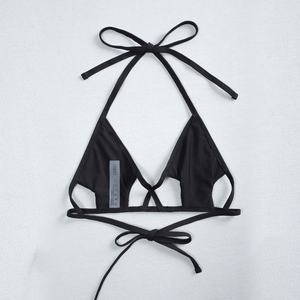ชุดว่ายน้ำบิกินี่สีพื้นแบบผูกคอสุดเซ็กซี่สำหรับผู้หญิง ลดราคาสุดฮอตประจำปี 2024 - Product Image 3