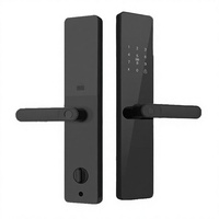 Cerradura Inteligente para Puerta con Huella Dactilar, Contraseña, Tarjeta y Código, Compatible con la Aplicación Tuya, para Puertas de Madera, Grado de Seguridad B, Bloqueo por Intentos Fallidos, Modelo Cloud ZP