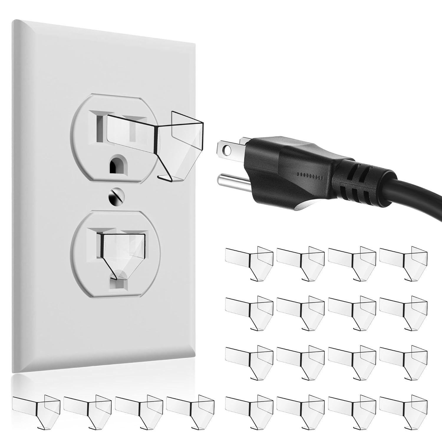 <strong>3</strong> <strong>Prong</strong> Loose Outlet Fix Socket Outlet Tightener Insert Loose Socket Outlet <strong>Plug</strong> Extender