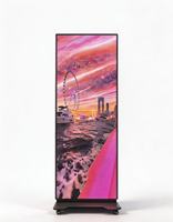 Écran d'affichage numérique pliable LED double face pour affiches avant et arrière