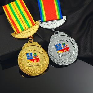 Gold Zinc Alloy Metal Medals Award Enamel University Logo <strong>Book</strong> Graduate Design Custom Badges with for University Member Gift - Product Image 6