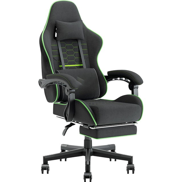 Gaming Chair Factory Wholesale Custom OEM Ergonomic PC Chair Racing High Back Linkage Armrest Adjustable Footrest Nylon Base