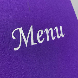 Menús de Lino Morado para Restaurantes, Menú de Bebidas y Comida, Menú de Una Sola Página, Tablero de Menú para Restaurantes - Product Image 6