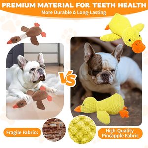 Nuovi arrivi giallo anatra Indoor poliestere PP cotone di lusso Pet <span class=keywords><strong>Dog</strong></span> movimento interattivo Chew cigolante giocattoli - Product Image 2