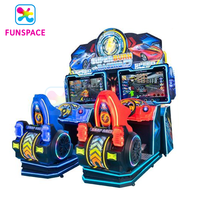Jeu vidéo d'arcade Funspace à pièces simulateur de conduite Machine de jeu de course dynamique pour deux personnes pour Game Center