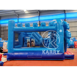 Castillo inflable comercial de dibujos animados para perros, gorila inflable para niños con tobogán y área de salto para alquiler de fiestas - Product Image 2
