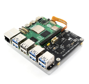 <strong>Raspberry</strong> <strong>Pi</strong> 5 PCIe to 4-Port <strong>USB</strong> <strong>3</strong>.2 Gen1 <strong>Hub</strong> | 5Gbps/Port | Independent <strong>Power</strong> Control | Side-Mount Kit - Product Image 5