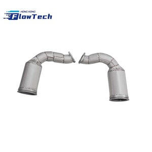 Tuyau d'échappement de haute qualité en acier inoxydable 304 pour Lamborghini Urus 4.0L V8 Twin Turbo Racing, mise à niveau de l'échappement avec bouclier thermique - Product Image 1
