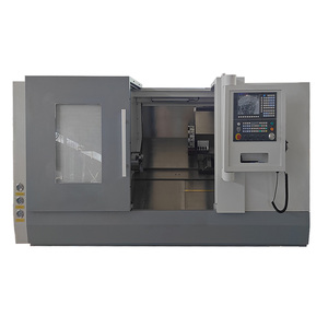TCK-70 độ chính xác cao nghiêng giường <span class=keywords><strong>CNC</strong></span> Lathe Heavy-Duty chuyển Trung tâm GSK điều khiển 2-trục kim loại xử lý lỗ khoan phay - Product Image 2