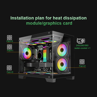 Boîtier PC Gaming en Gros avec Support Radiateur 360mm Haut-Bas, Verre Trempé, MicroATX ITX, et USB 3.0 Type-C