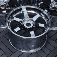 Velg Racing Mobil Sport MN Forged Volk Te37 SL Triple Chrome Forged untuk M340i G80 G82 G87 F80 F82 E92 GTR 5x114.3 5x112 5x120