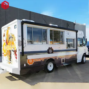 Mobil Dapur Ponsel Murah Truk Es Krim Gerobak Kopi untuk Dijual Van Makanan Besar Kereta Anjing Hot Dog HY Truk Makanan Listrik