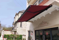 Auvent rétractable motorisé Global Supply, en aluminium, imperméable, pour patio, balcon et devantures de magasins