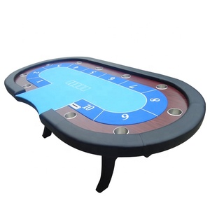Mesa de póker de 10 asientos, 84 pulgadas, <span class=keywords><strong>casino</strong></span> con escritorio ovalado para entretenimiento - Product Image 5