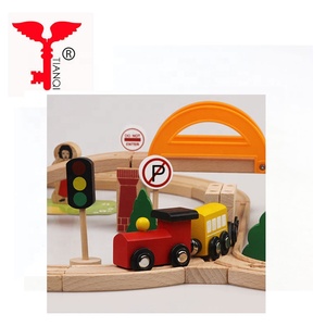 78 piezas de madera de pista de la bola de juguete de carreras de coches de juguete para niño - Product Image 3