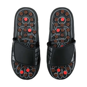 Natural <strong>Acupuncture</strong> <strong>Massage</strong> Slippers Health Care Healing Shoes <strong>Foot</strong> Reflexology Sandals for Home Use - Product Image 4