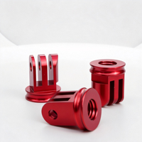 TENGDAFEI Adaptor Dudukan Tripod Mini Aluminium CNC Portabel dengan Sekrup 1/4 ''untuk Go Pro 5/4/3/2/SJ4000/SJ5000 Instalasi Cepat