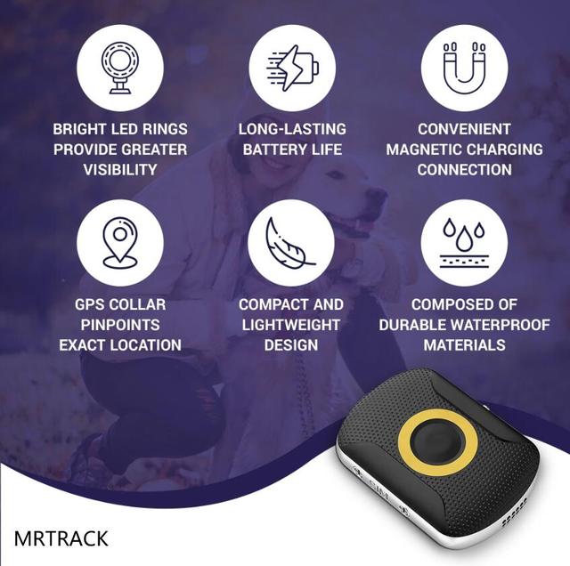 4G LTE Mini GPS Tracker with SOS Button Waterproof Real-Time Positioning and Free Software for Pet & Elderly Care