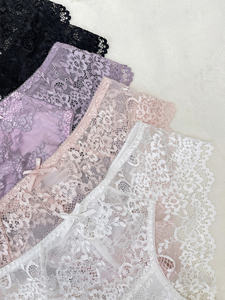 Celana Dalam Wanita Musim Semi Musim Panas Bahan Bernapas Nyaman Sehari-hari Celana Dalam Transparan Berenda - Product Image 4