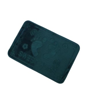 Alfombra de baño de coral grueso, 40x60 cm, absorbente, antideslizante, rectangular, para baño - Product Image 5