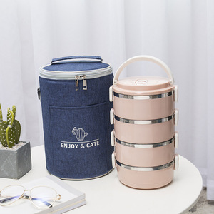 Bolsa Térmica para Almuerzo Enjoy & Cate, Gran Capacidad, Asa Redonda, Contenedor Térmico para Alimentos, para Oficina y Escuela - Product Image 1