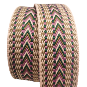 Liman <span class=keywords><strong>2021</strong></span> nuevo estilo 2 ''Jacquard 100% correas de poliéster patrón en forma de V de doble cara Correa ecológica para bolsas de ropa - Product Image 1