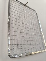 Grille de barbecue portable de 22 cm / Webber, pour le camping en plein air, barbecue au charbon de bois jetable, maille métallique